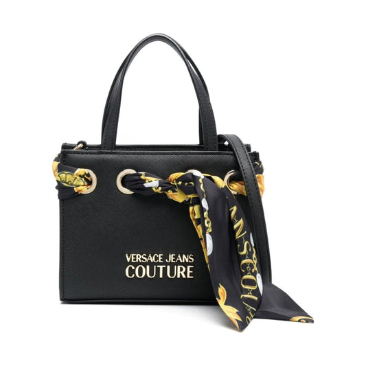 Versace Jeans Couture womens black thelma classic shopping bag | Vilbury London