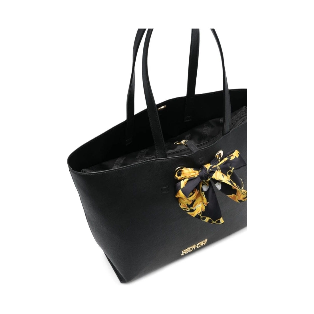 Versace Jeans Couture womens black thelma classic shopping bag | Vilbury London