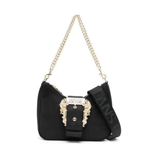 Versace Jeans Couture womens black couture hobo bag | Vilbury London