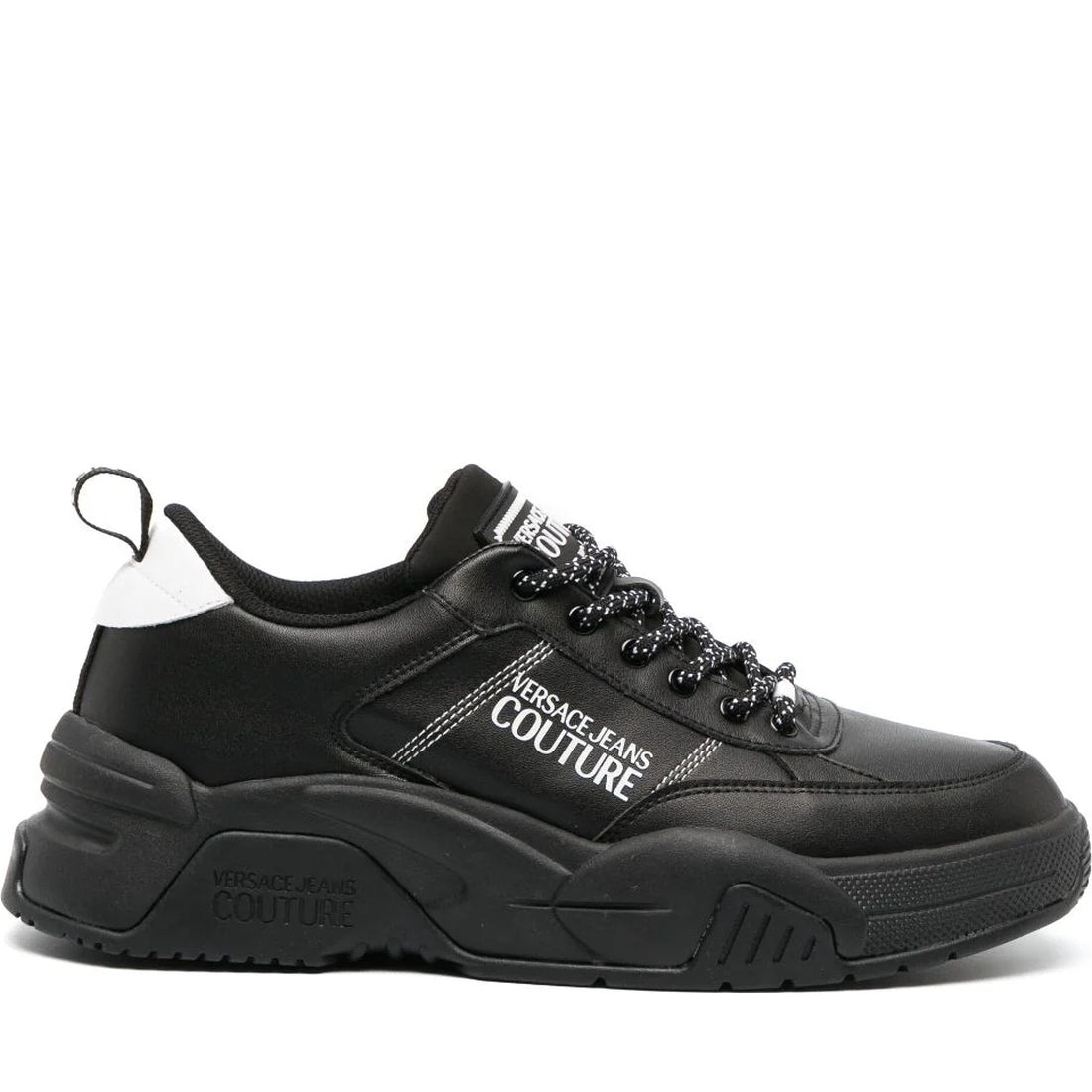 Versace Jeans Couture mens black stargaze sneakers | Vilbury London