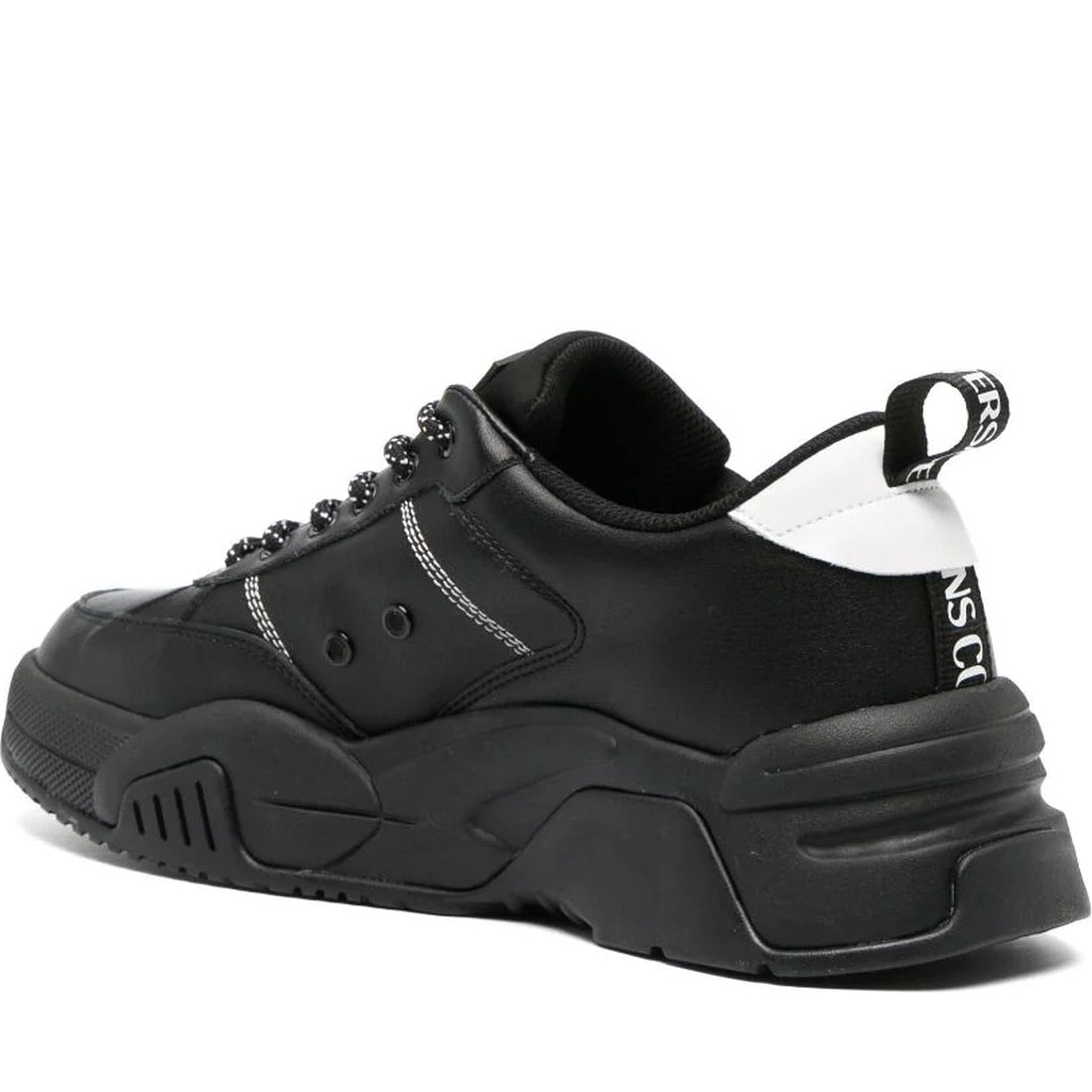 Versace Jeans Couture mens black stargaze sneakers | Vilbury London