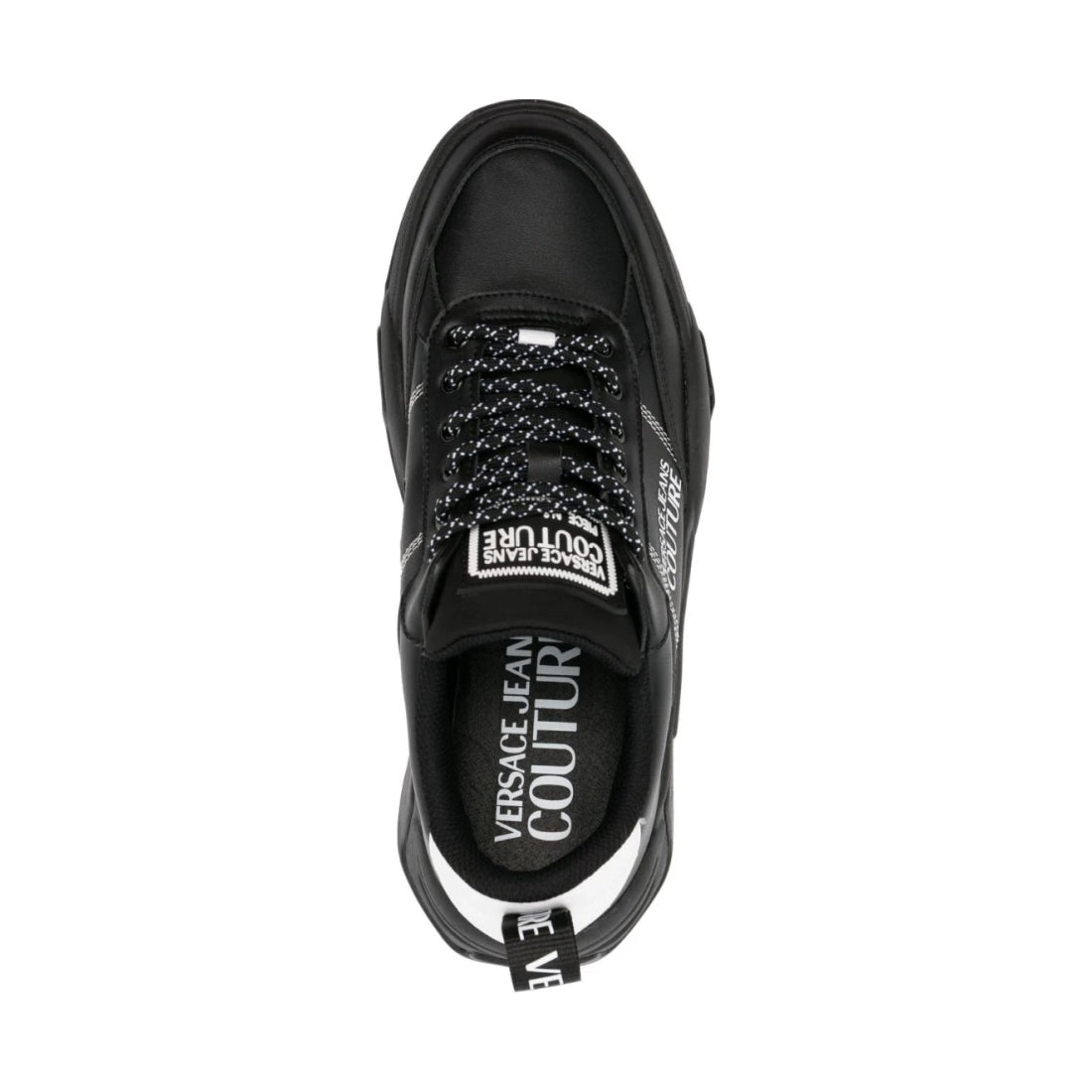 Versace Jeans Couture mens black stargaze sneakers | Vilbury London