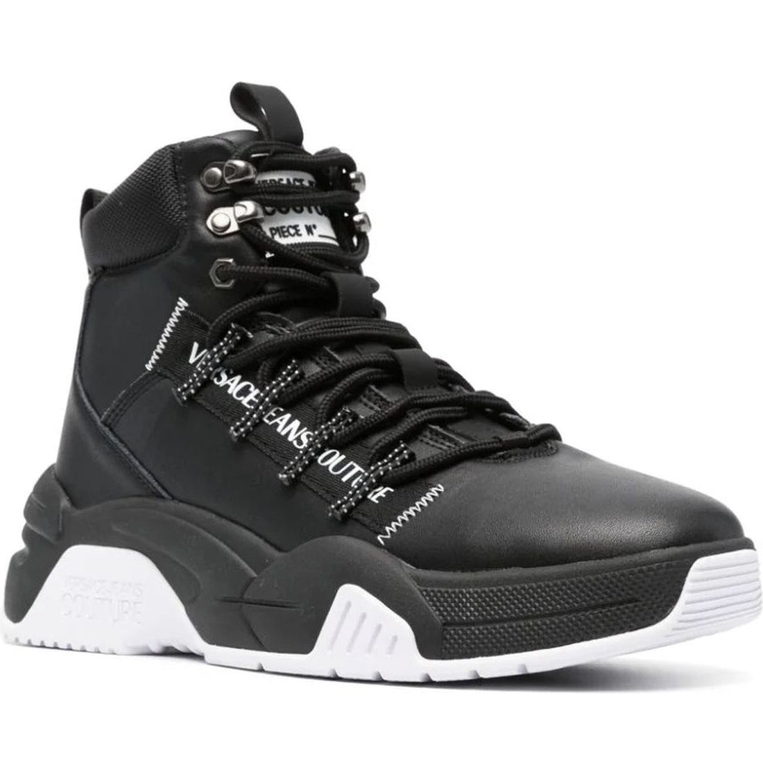 Versace Jeans Couture mens black stargaze sneakers | Vilbury London