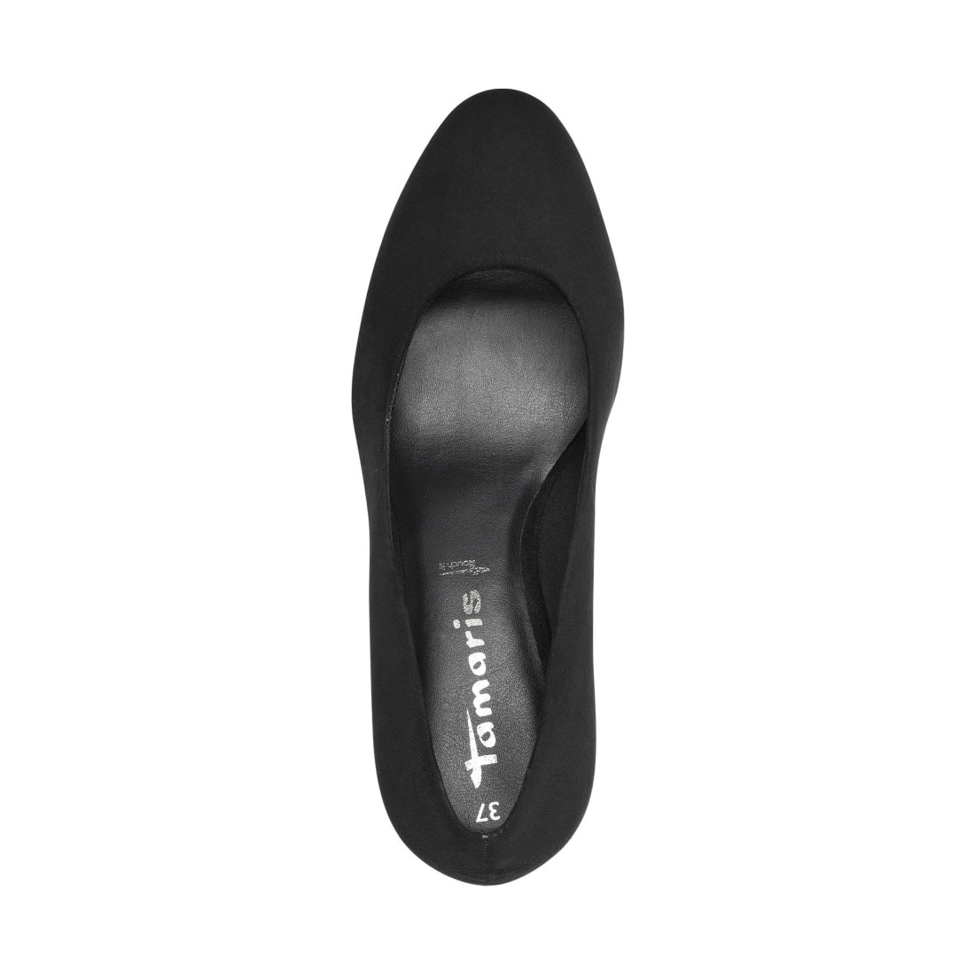 Tamaris womens black elegant closed pumps | Vilbury London