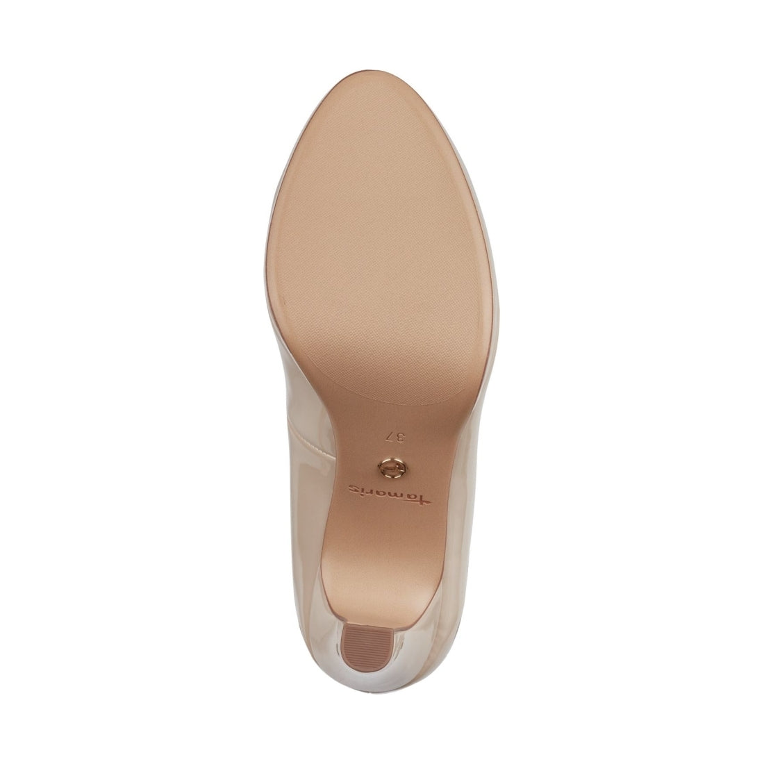 Tamaris womens beige elegant closed pumps | Vilbury London