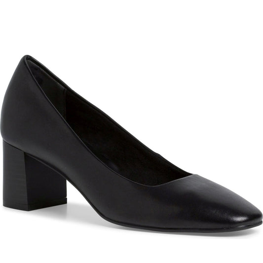 Tamaris womens black elegant closed pumps | Vilbury London