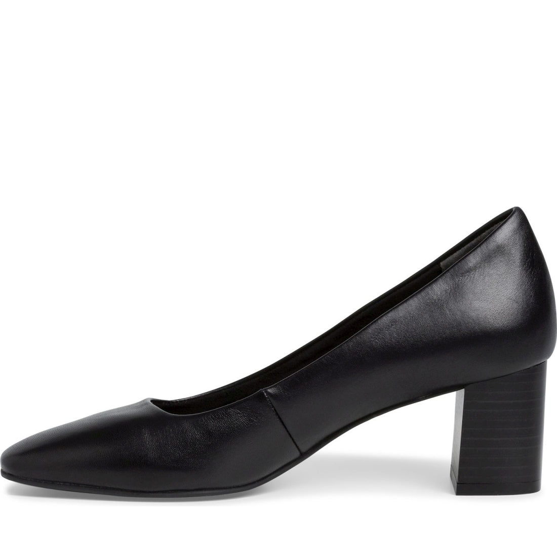 Tamaris womens black elegant closed pumps | Vilbury London