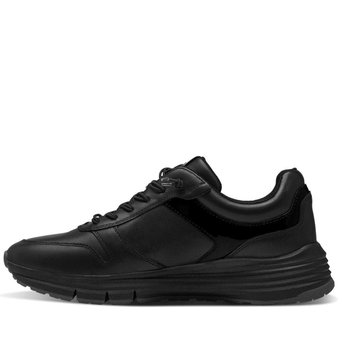 Tamaris womens black casual closed sport shoe | Vilbury London