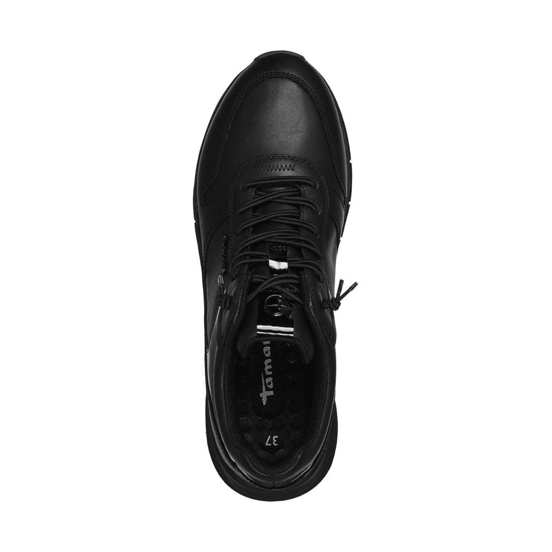 Tamaris womens black casual closed sport shoe | Vilbury London