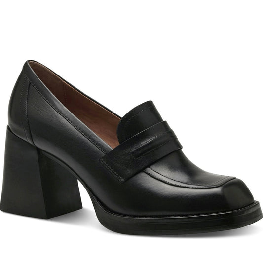 Tamaris womens black elegant closed pumps | Vilbury London