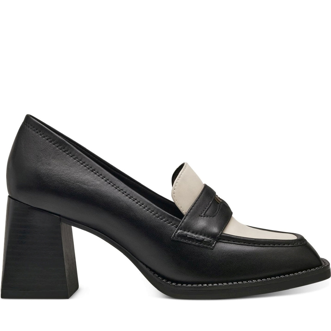 Tamaris womens black elegant closed pumps | Vilbury London