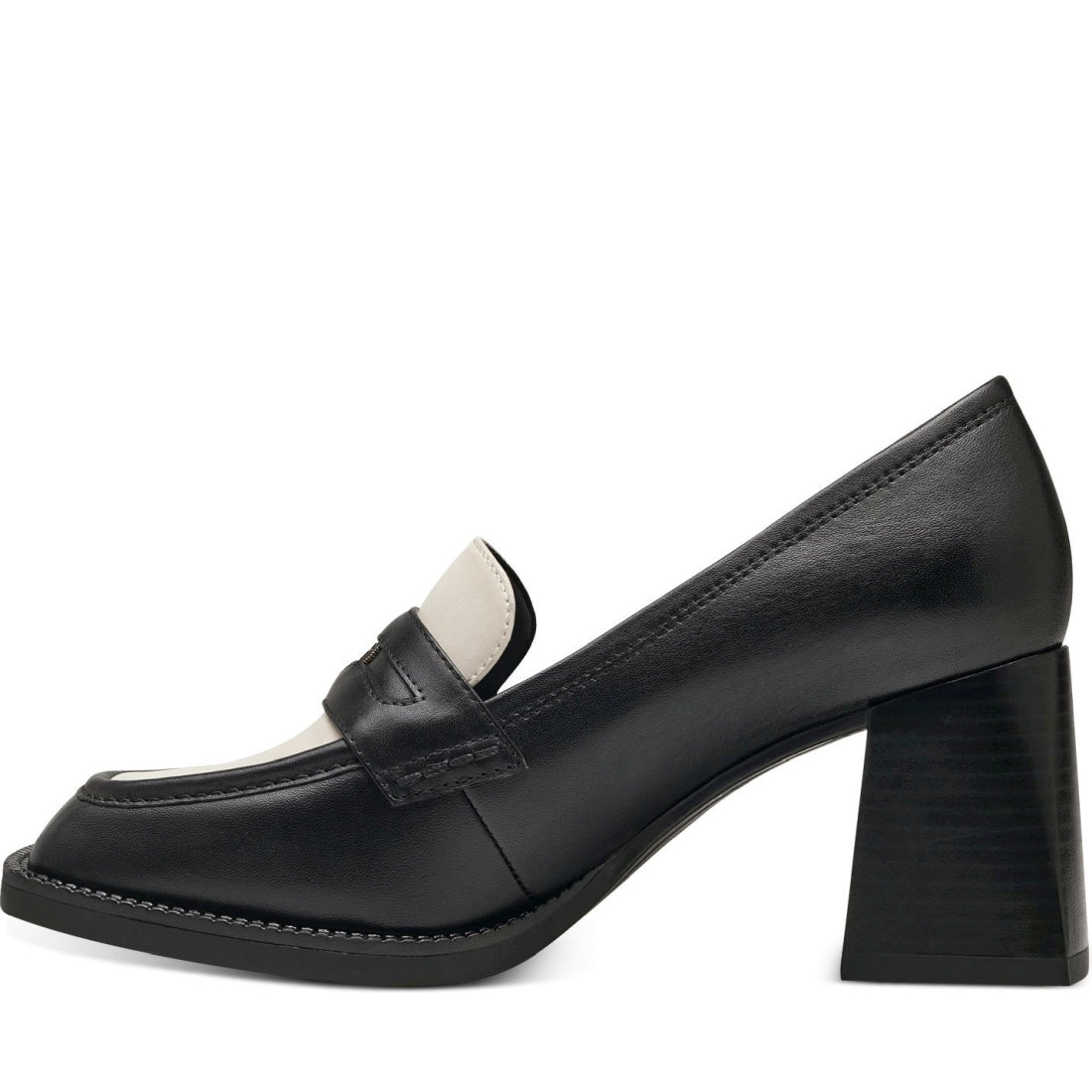 Tamaris womens black elegant closed pumps | Vilbury London