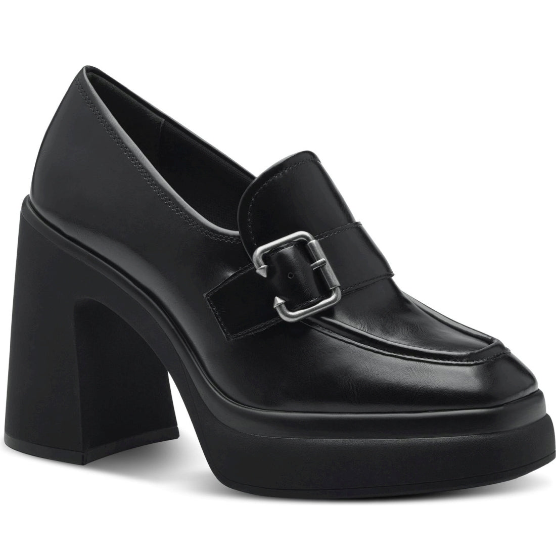 Tamaris womens black elegant closed pumps | Vilbury London