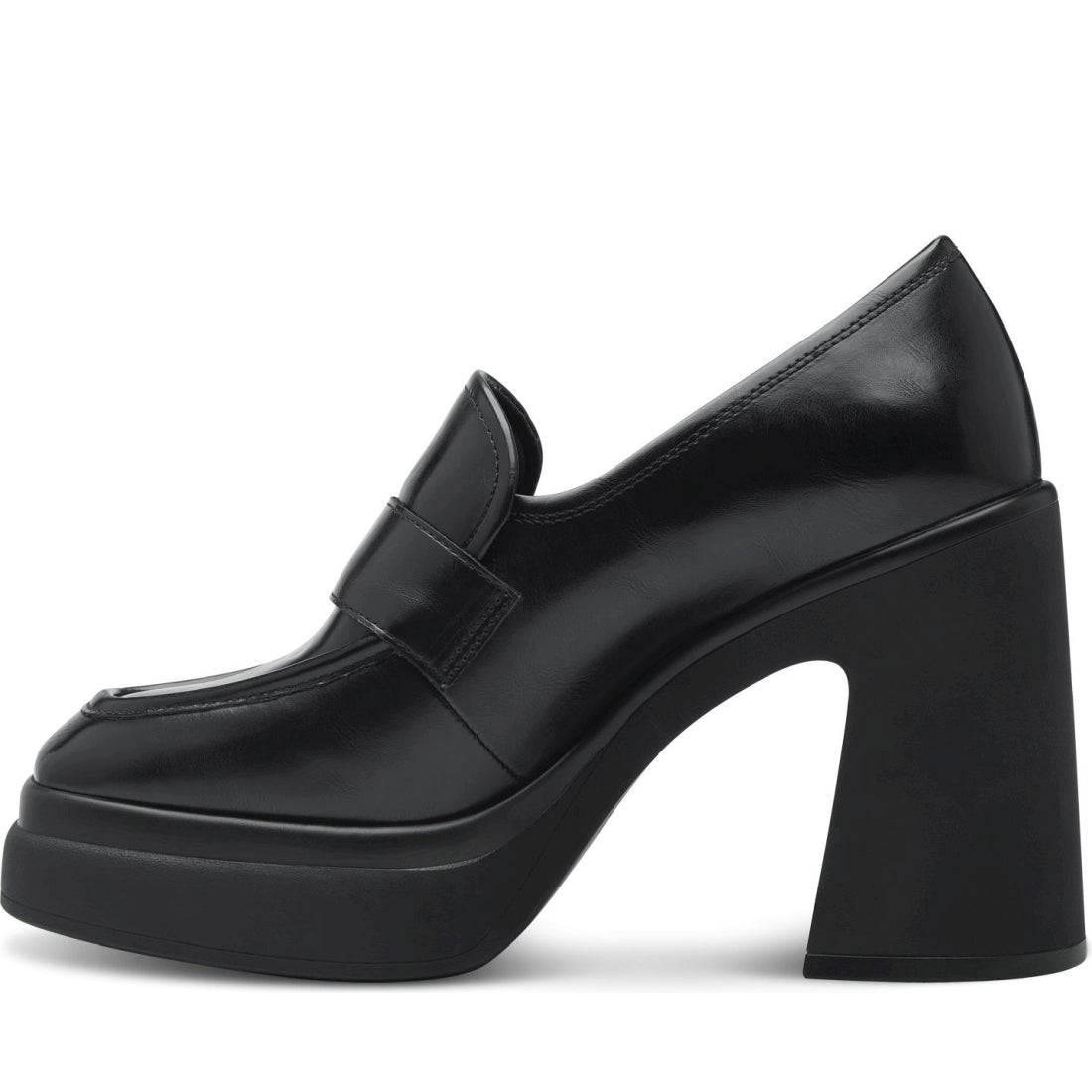 Tamaris womens black elegant closed pumps | Vilbury London