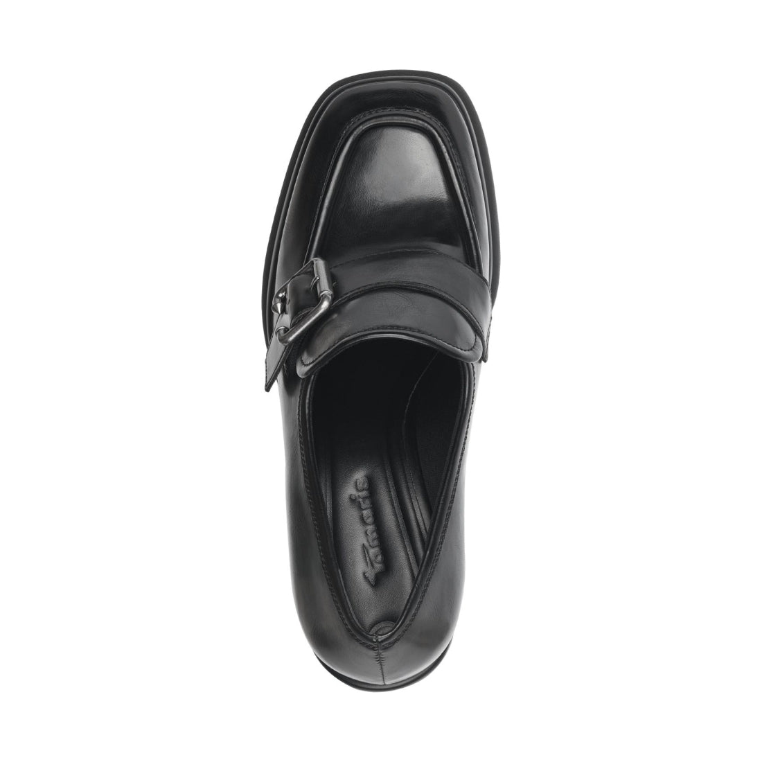 Tamaris womens black elegant closed pumps | Vilbury London