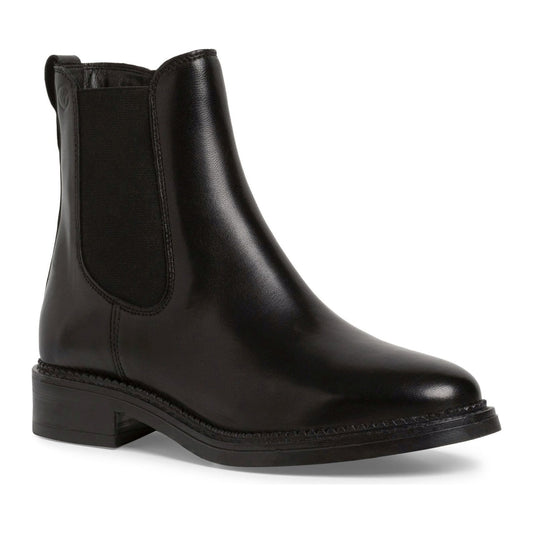 Tamaris womens black casual closed booties | Vilbury London