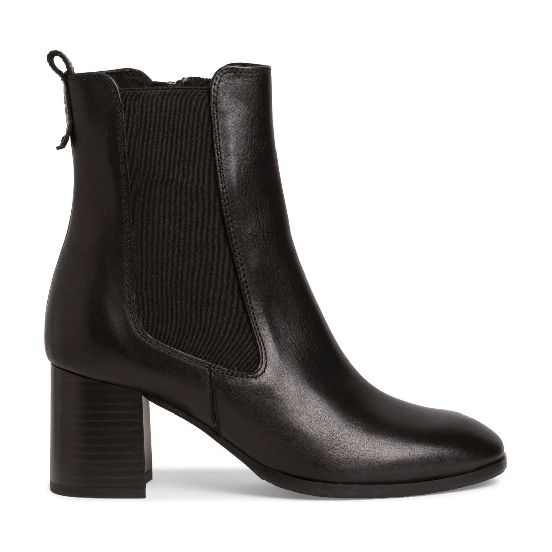 Tamaris womens black elegant closed booties | Vilbury London