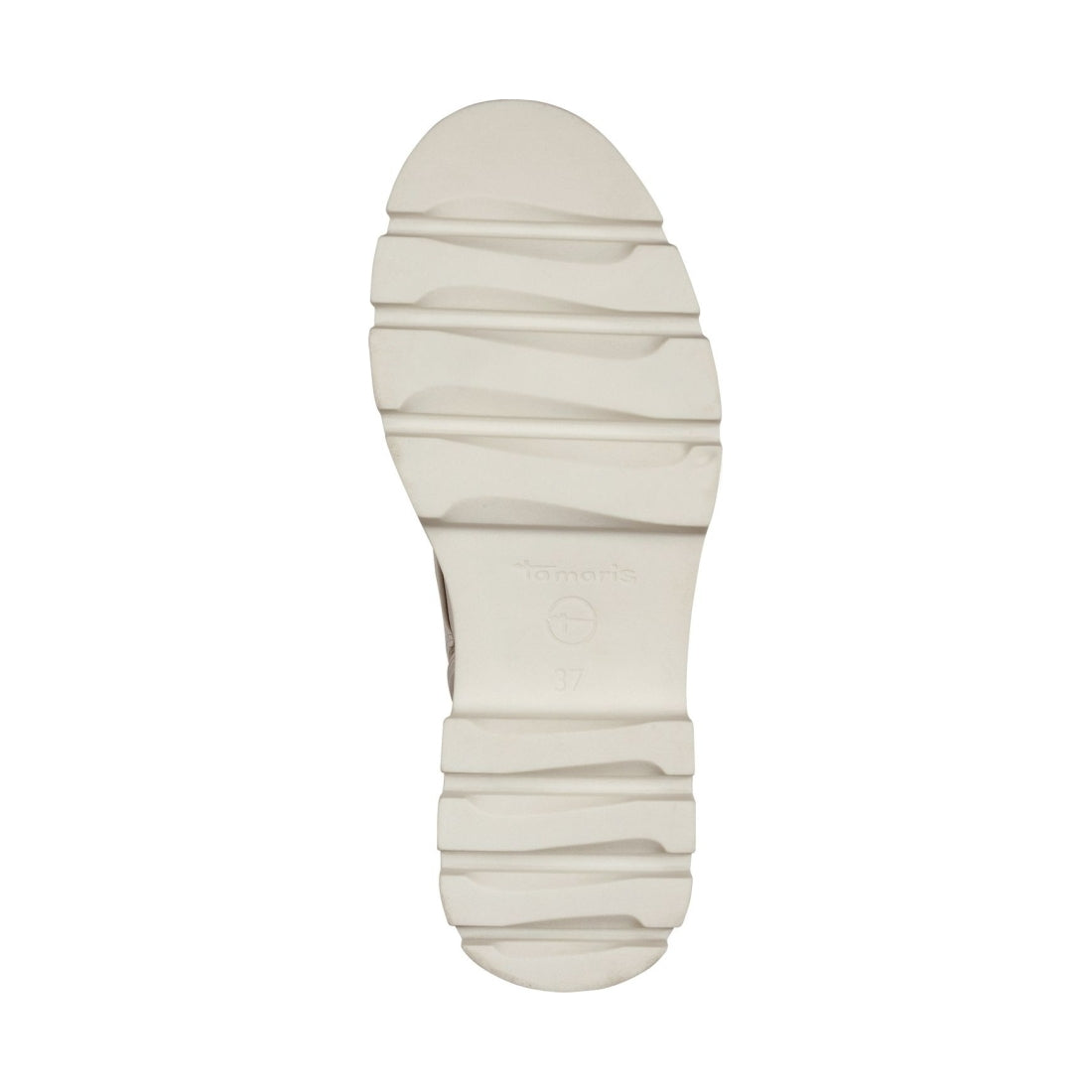 Tamaris womens white casual closed booties | Vilbury London