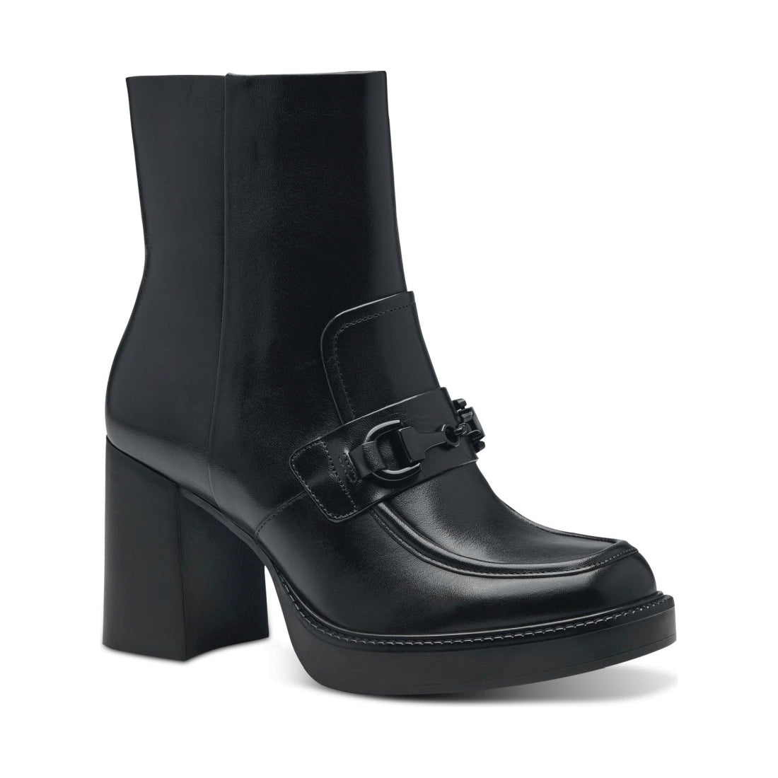 Tamaris womens black elegant closed booties | Vilbury London