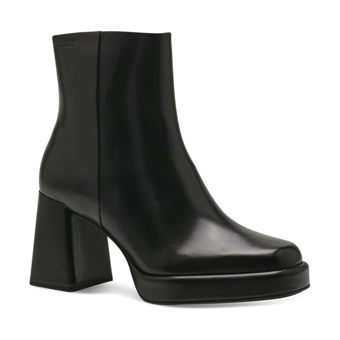 Tamaris womens black elegant closed booties | Vilbury London