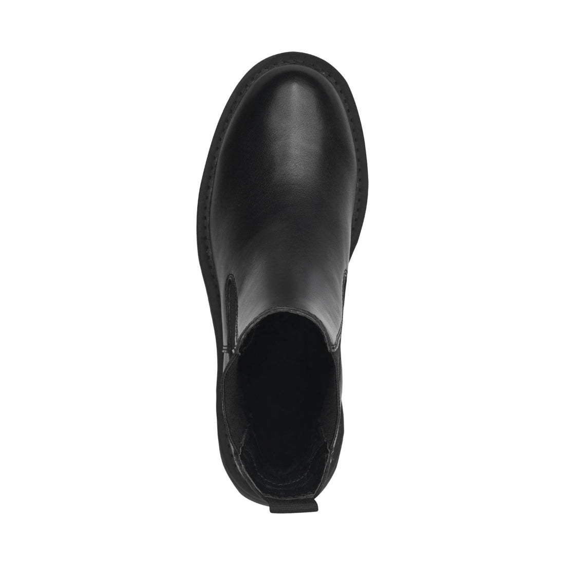 Tamaris womens black casual closed booties | Vilbury London