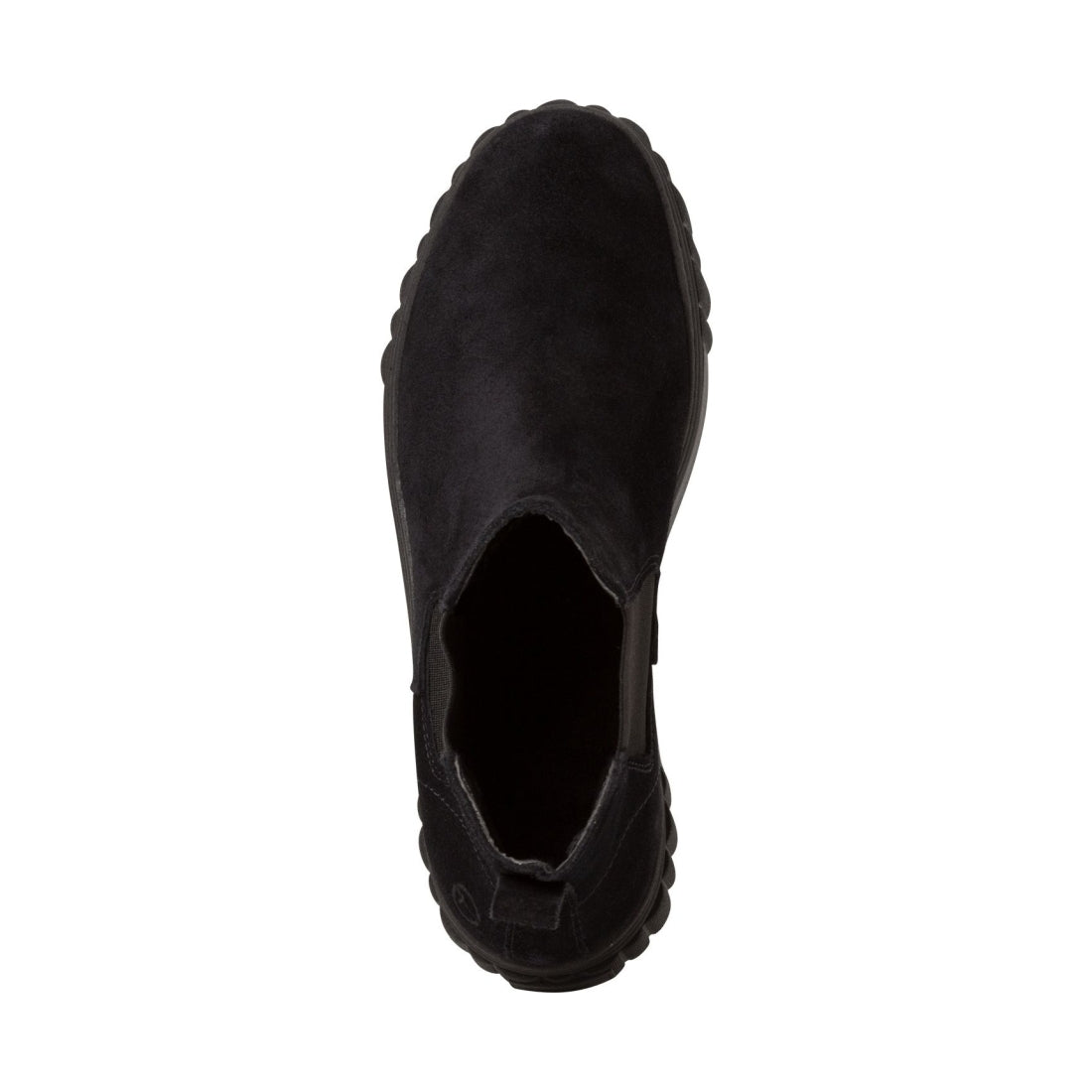 Tamaris womens black casual closed booties | Vilbury London