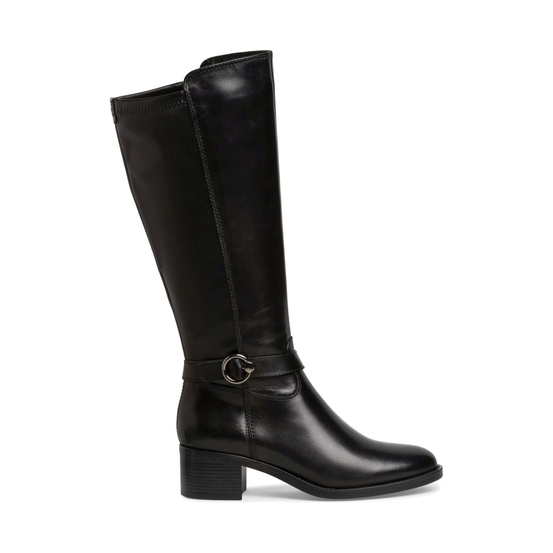 Tamaris womens black casual closed boots | Vilbury London