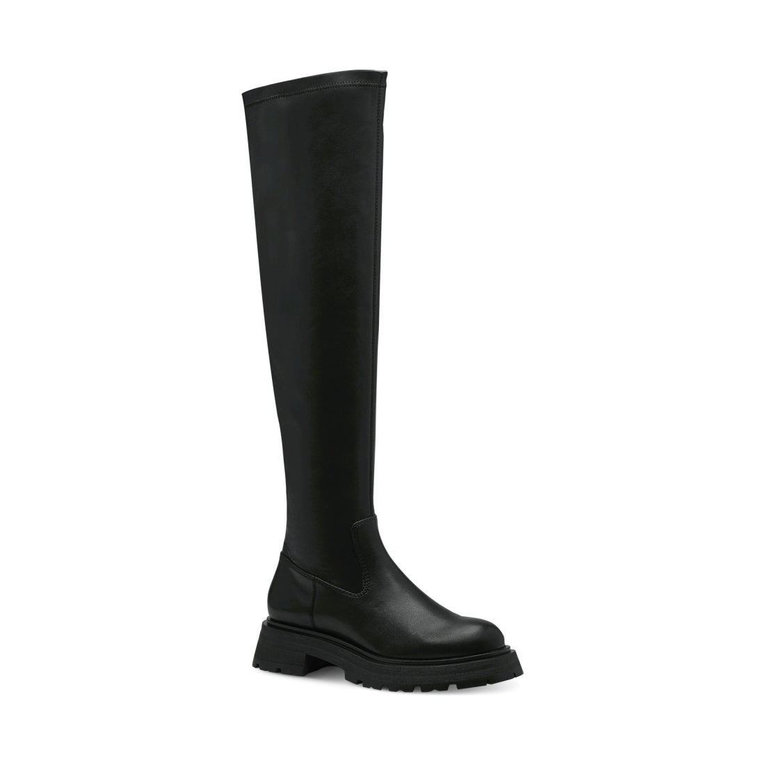 Tamaris womens black casual closed boots | Vilbury London