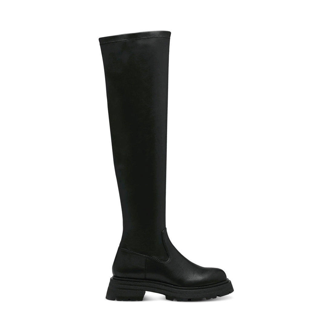 Tamaris womens black casual closed boots | Vilbury London