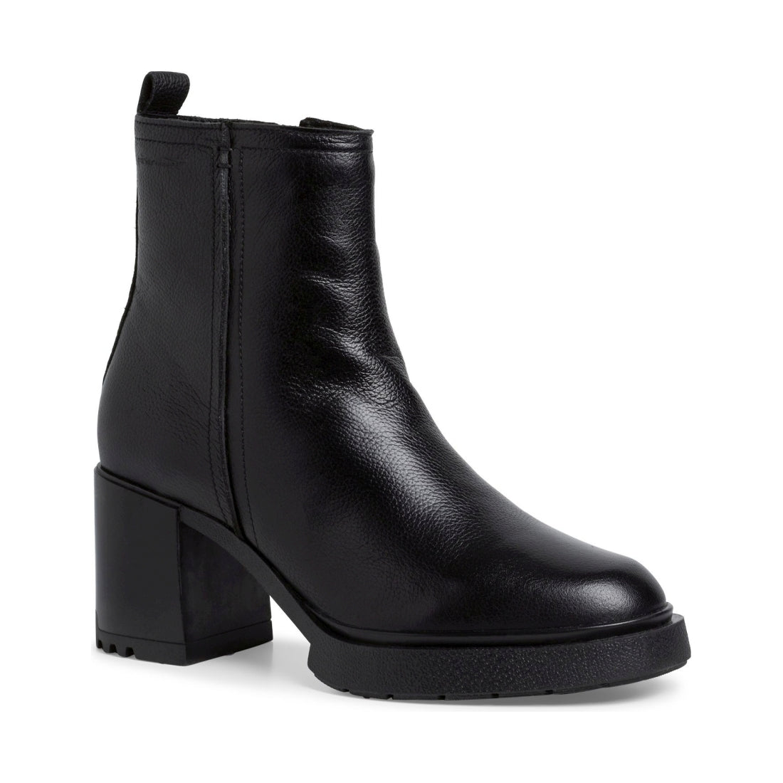 Tamaris womens black casual closed booties | Vilbury London