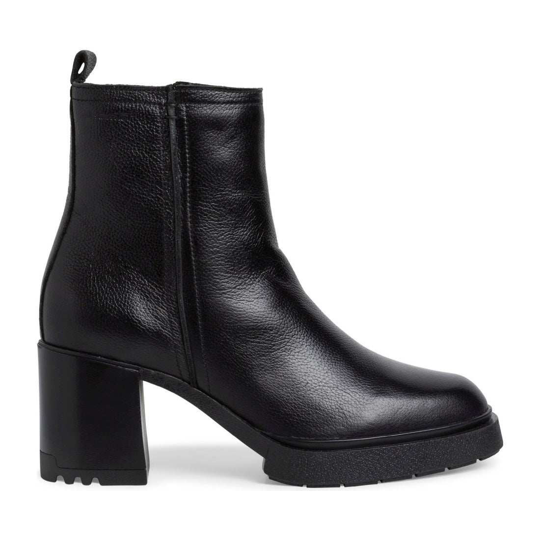 Tamaris womens black casual closed booties | Vilbury London