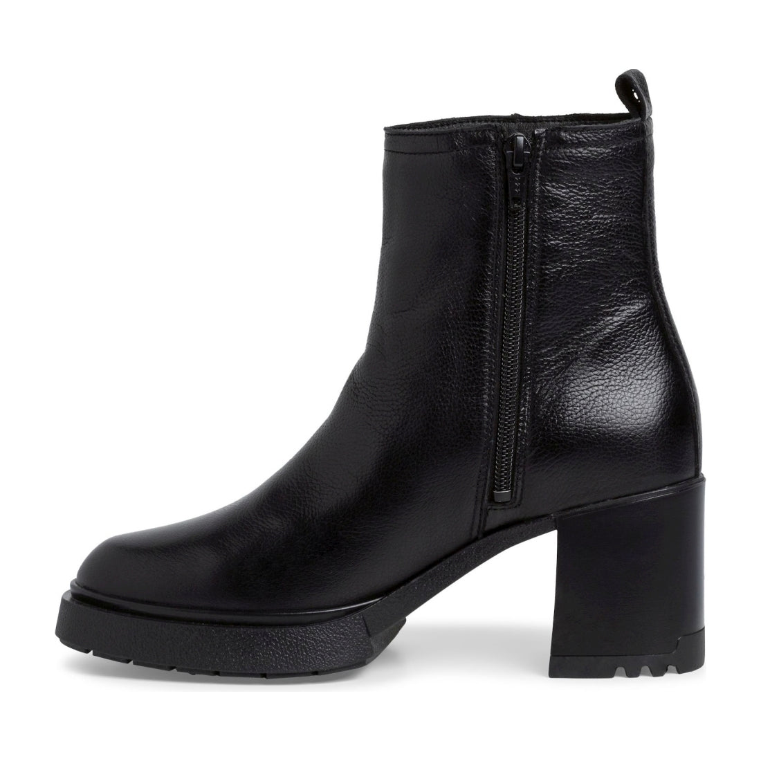 Tamaris womens black casual closed booties | Vilbury London