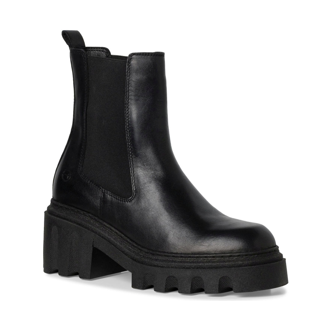 Tamaris womens black casual closed booties | Vilbury London