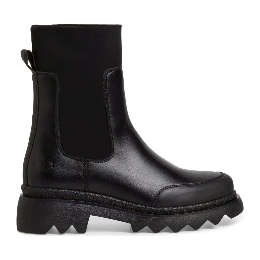 Tamaris womens black casual closed booties | Vilbury London