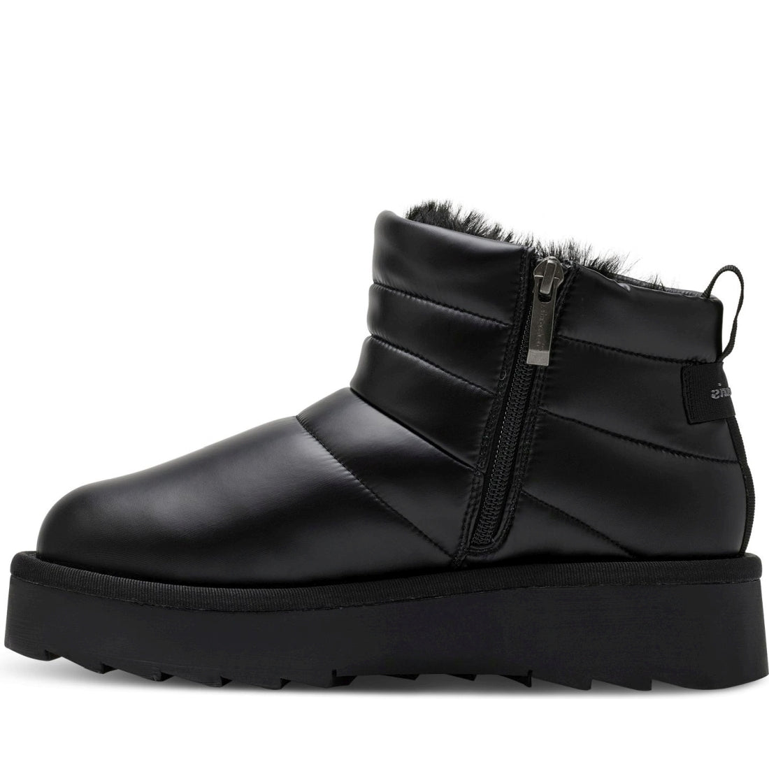 Tamaris womens black casual closed booties | Vilbury London