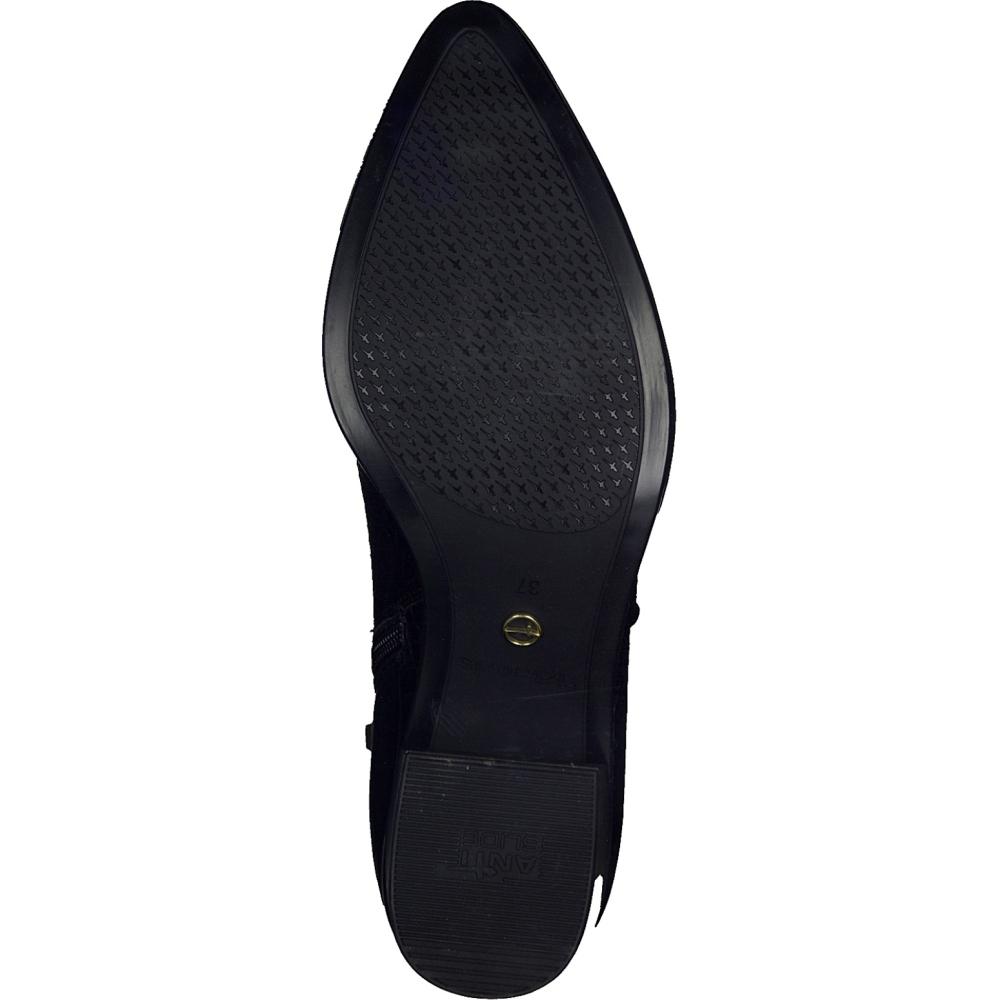 Tamaris Female Black Booties Middle Heels Black Croco 25049 028 | Vilbury London