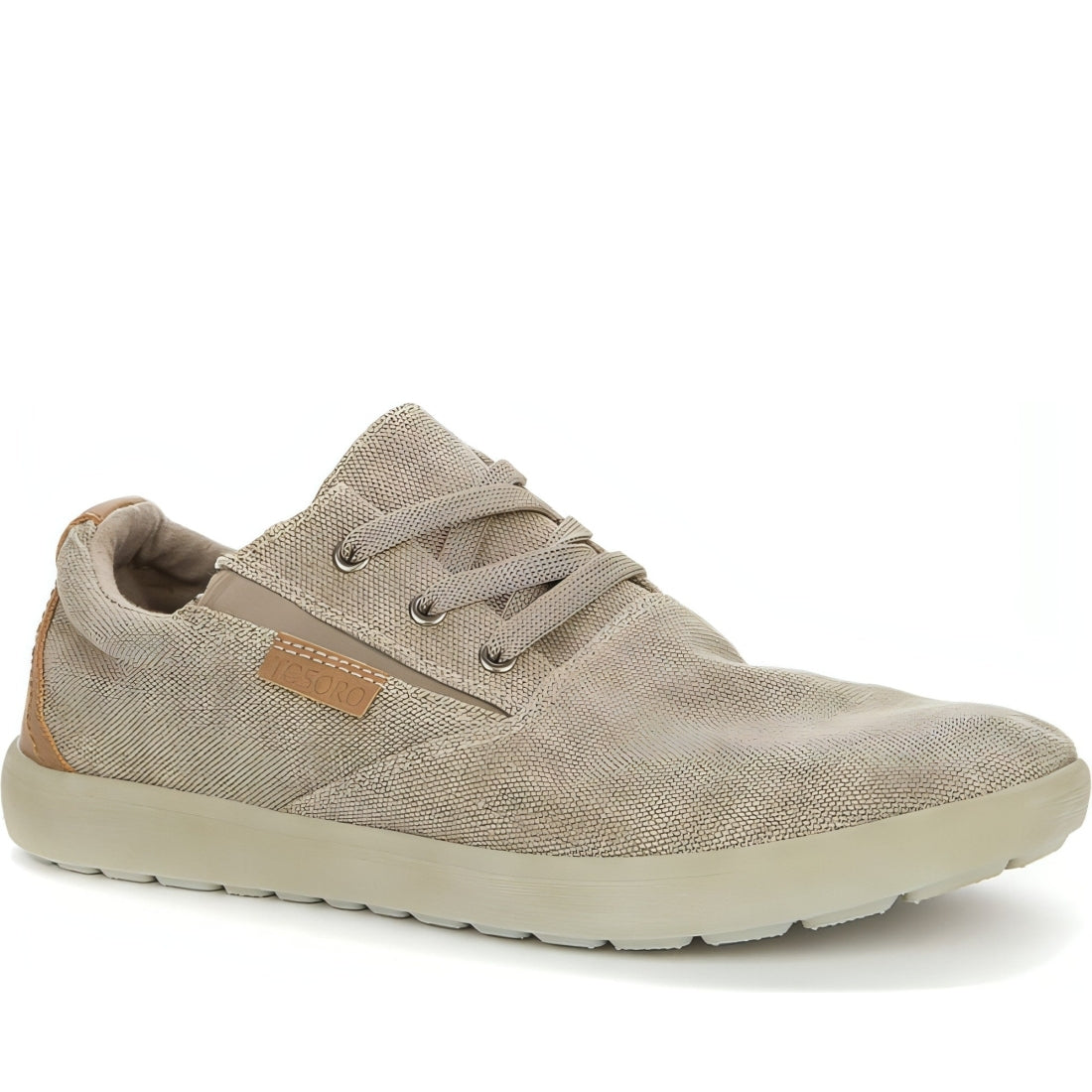 Tesoro mens beige casual closed sport shoe | Vilbury London