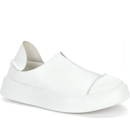 GRUNBERG womens white casual closed sport shoe | Vilbury London