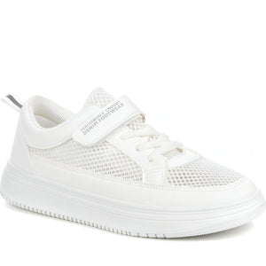 CROSBY girls white casual closed sport shoe | Vilbury London