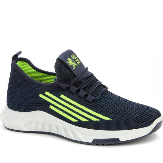 CROSBY mens blue casual closed sport shoe | Vilbury London