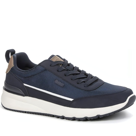 CROSBY mens blue casual closed sport shoe | Vilbury London