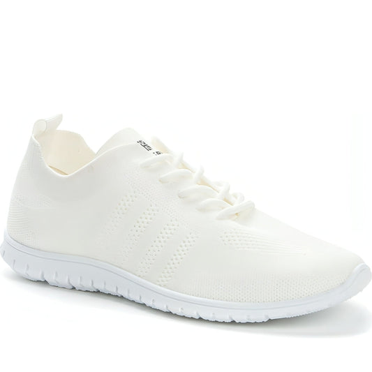 CROSBY womens white casual closed sport shoe | Vilbury London