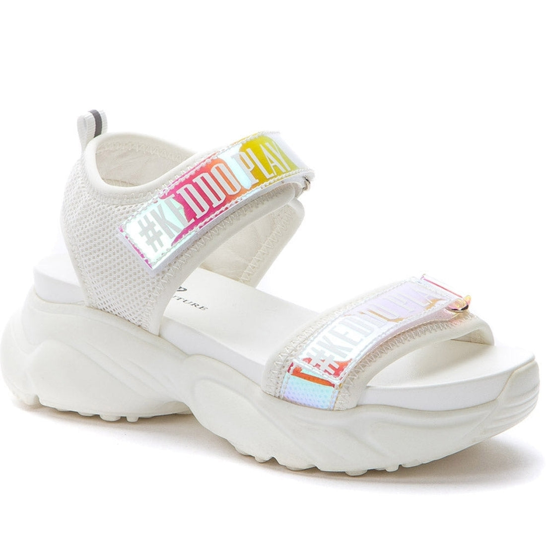 Keddo Girls white casual open sandals | Vilbury London