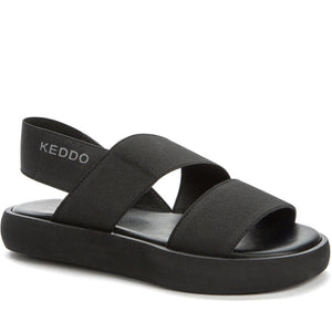 Keddo Girls black casual open sandals | Vilbury London