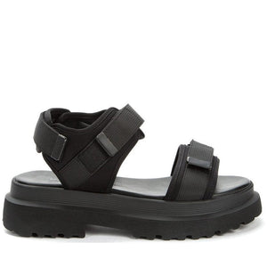Keddo Womens black casual open sandals | Vilbury London
