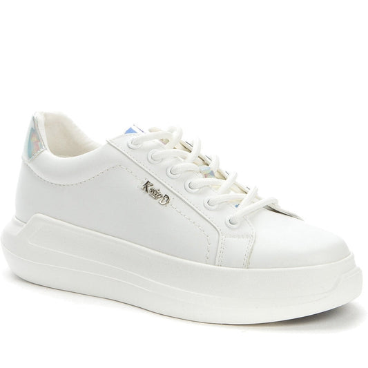 Keddo Womens white casual closed shoes | Vilbury London