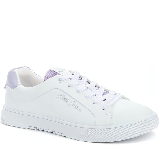 KEDDO womens white casual closed sport shoe | Vilbury London