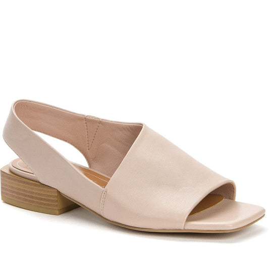 Betsy Womens nude casual open sandals | Vilbury London