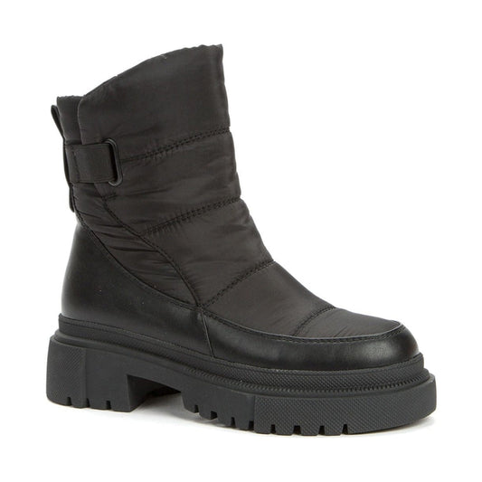 Betsy womens black casual closed booties | Vilbury London