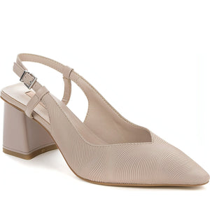 BETSY womens pink elegant part-open sandals | Vilbury London